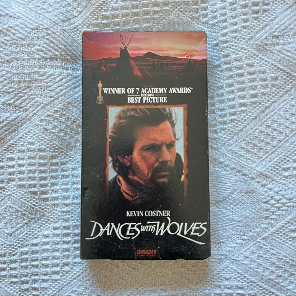 Vintage "Dances With Wolves" 1990 VHS – Kevin Costner Classic, Collector’s Item
